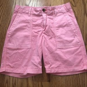 Pink medium length shorts